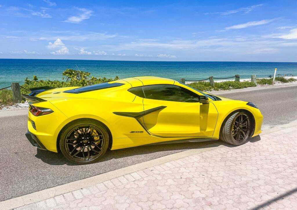 corvette, chevy corvette z06, car wallpapers, supercar, car wallpaper, casey key, florida, gulf, vehicle, car, automobile